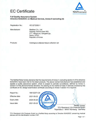 EC Certificate (MDD)